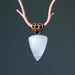 rose quartz heart pendant