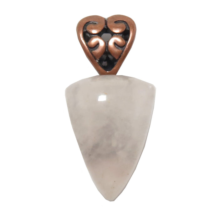 rose quartz heart pendant