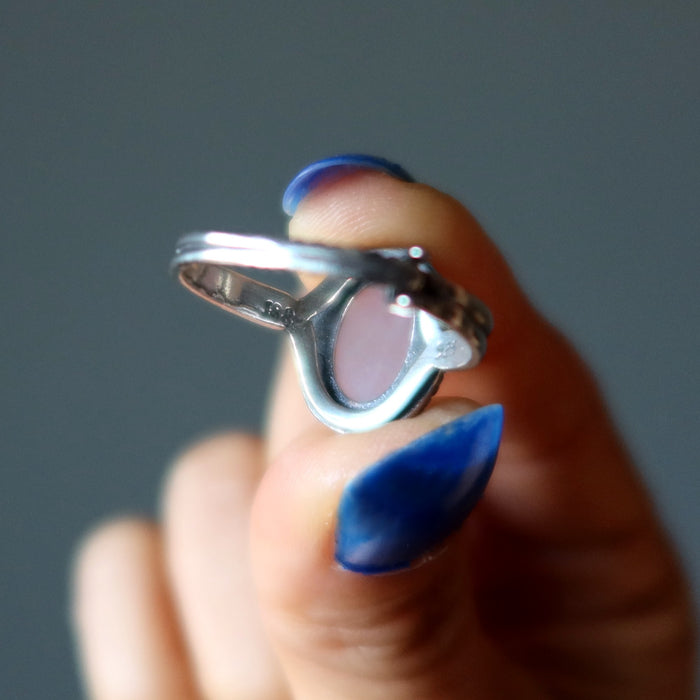 rose quartz ring