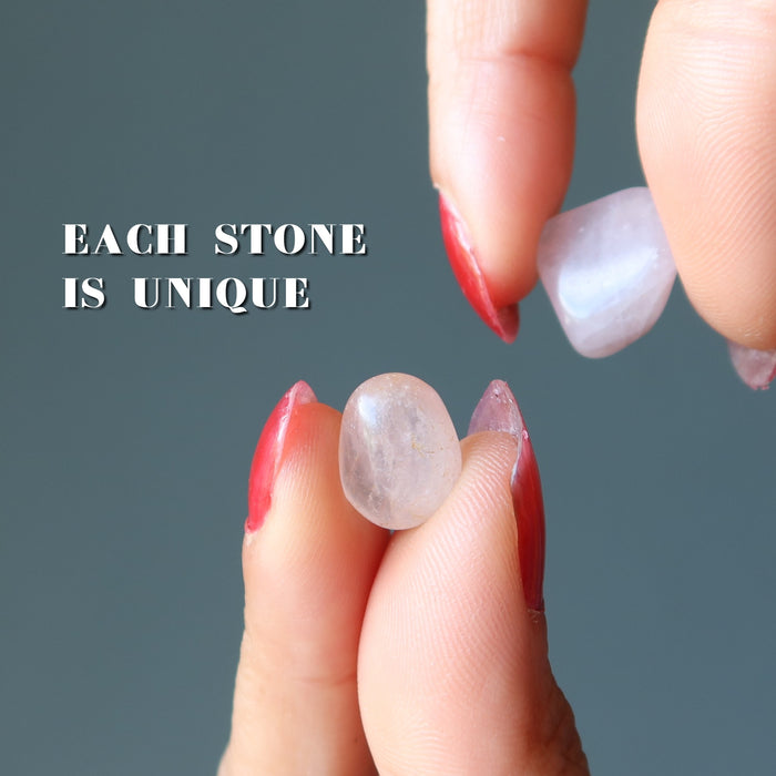 rose quartz tumbled stones