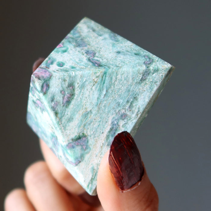 ruby fuchsite pyramid