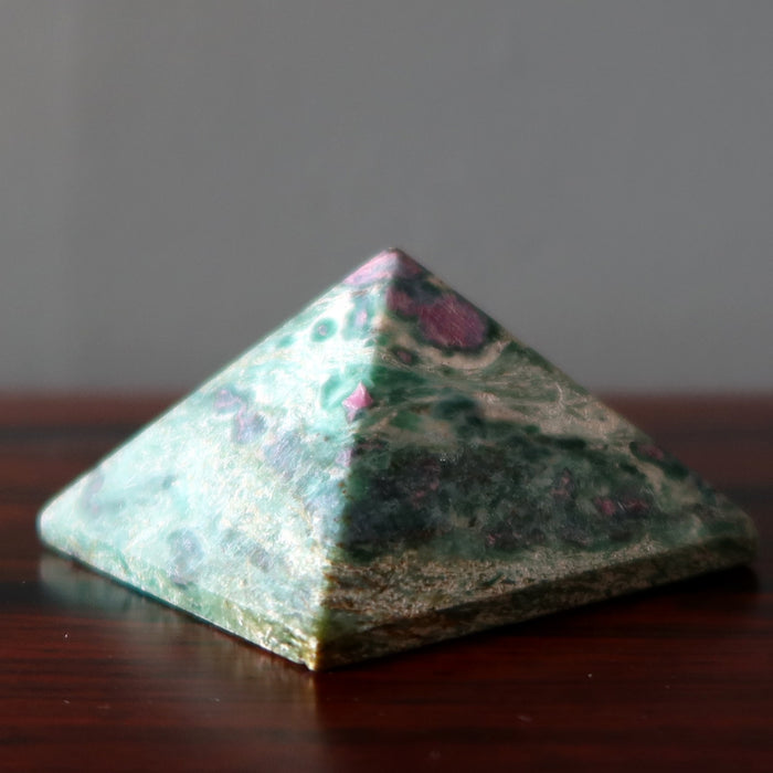 ruby fuchsite pyramid
