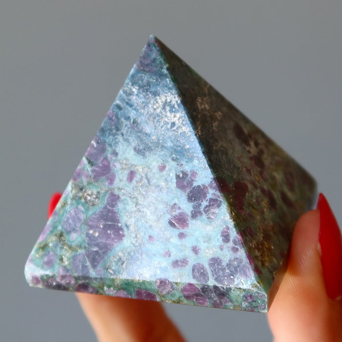 ruby fuchsite pyramid