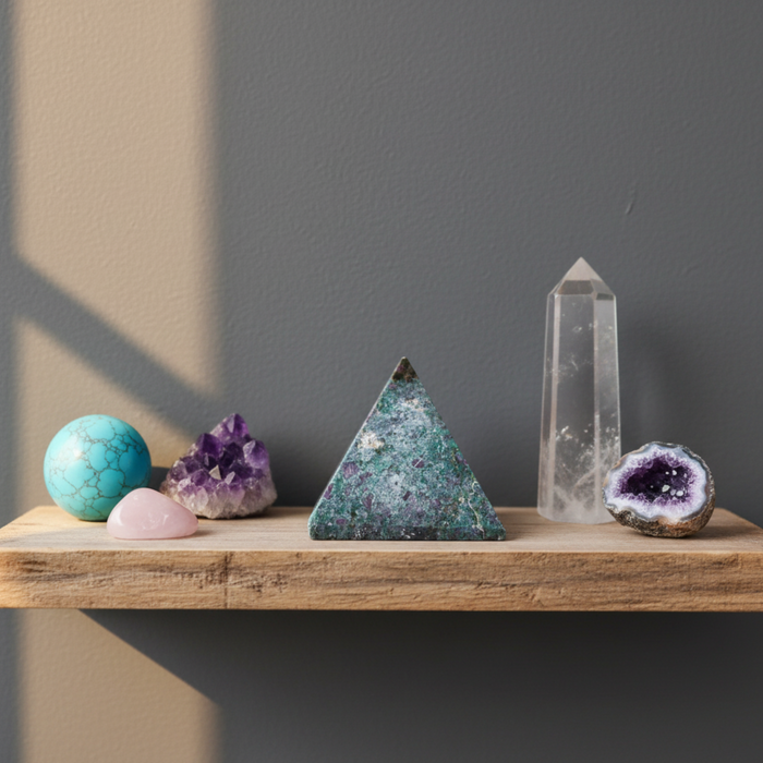 Ruby Fuchsite Pyramid Step Up Love Crystal