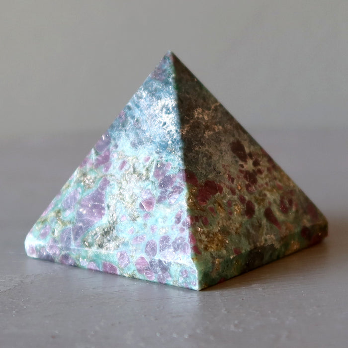 ruby fuchsite pyramid