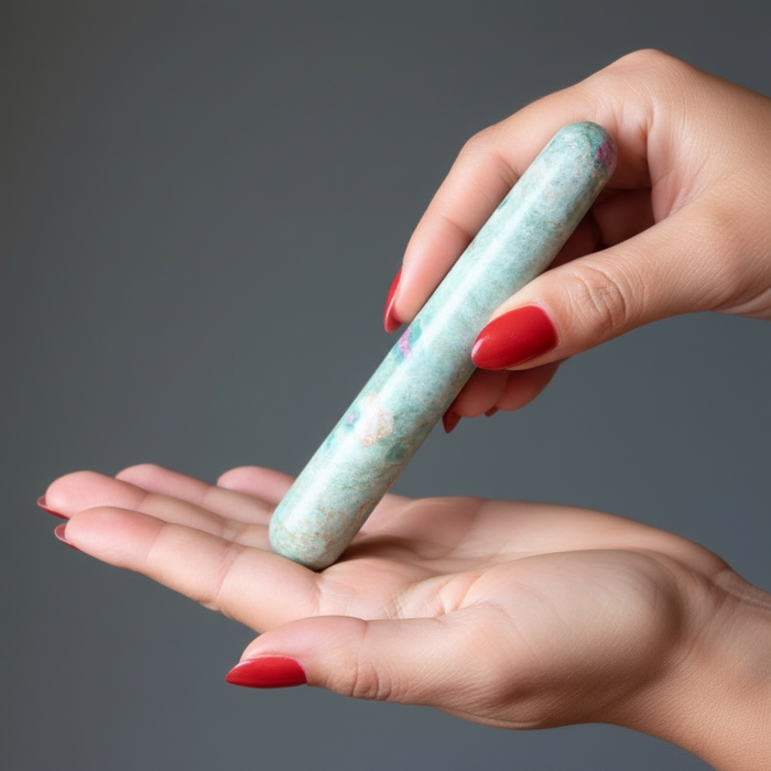 Ruby Fuchsite Massage Wand No Stress Crystal