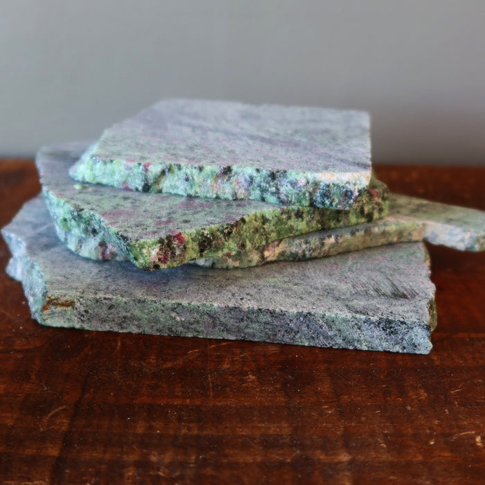 Ruby Zoisite Charger Love Money Energy Stone Slab