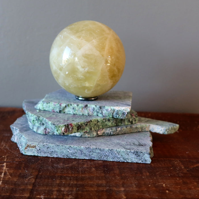 Ruby Zoisite Charger Love Money Energy Stone Slab