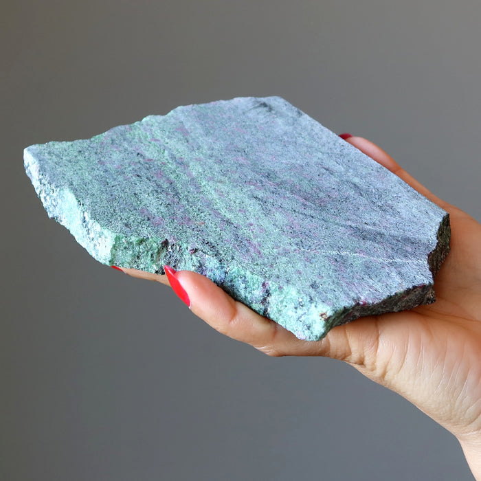 Ruby Zoisite Charger Love Money Energy Stone Slab