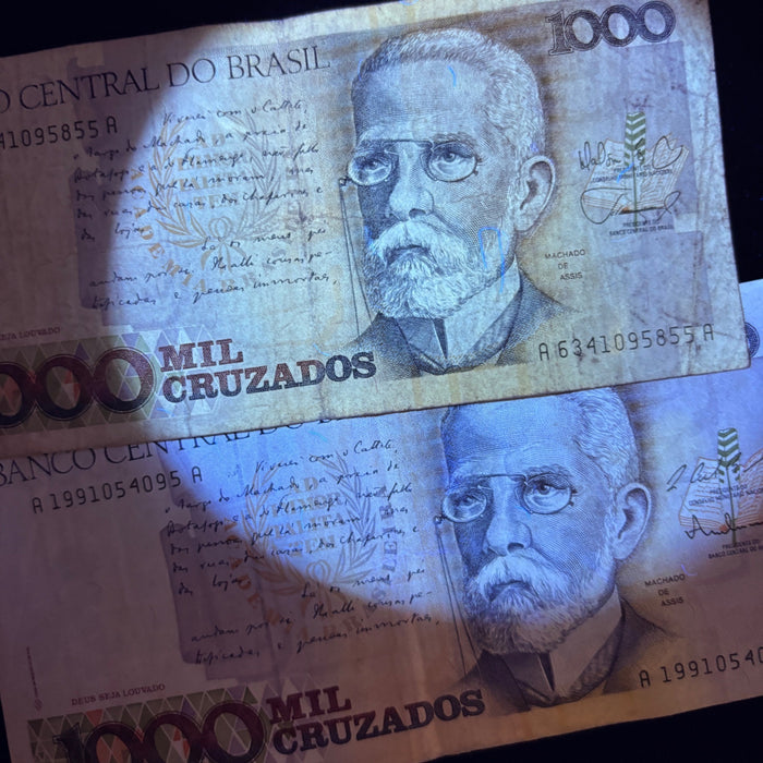 Vintage Banknote Lot Brazil 100 Cruzeiros 1954 Trolley 1987 Hyperinflation Era