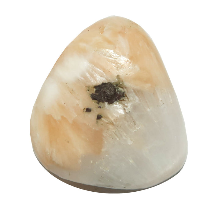 orange scolecite tumbled stone