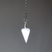 white selenite pendulum