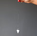 white selenite pendulum
