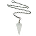 white selenite pendulum