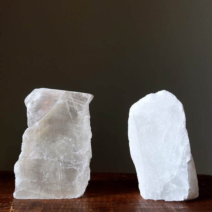 True White Selenite Chunks