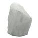 White Selenite stone block on a white background