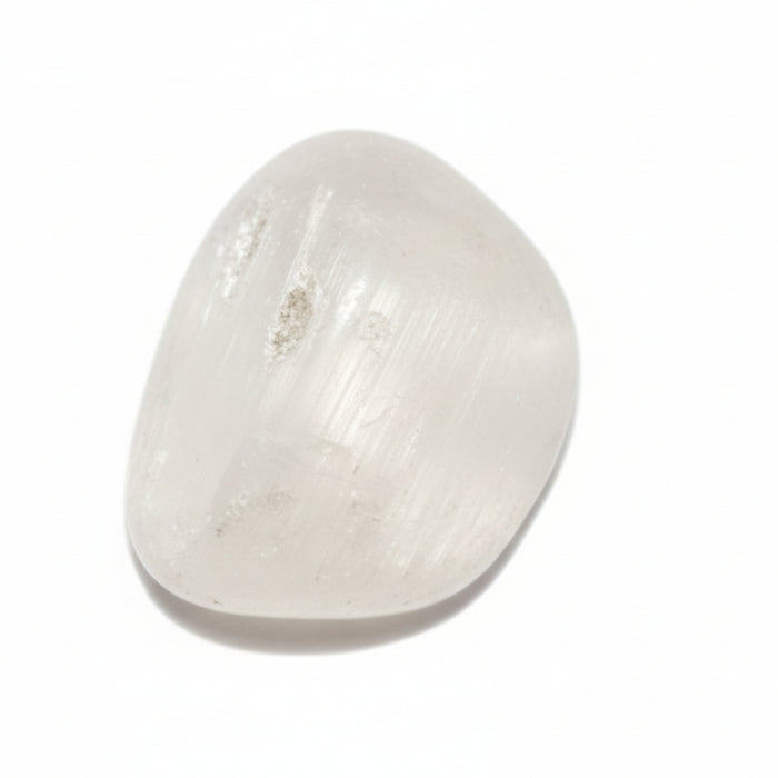 Selenite Tumbled Stone White Spiritual Silky Satin Spar