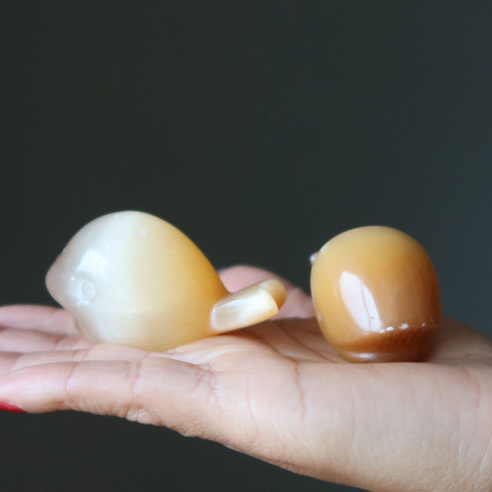 orange selenite whale