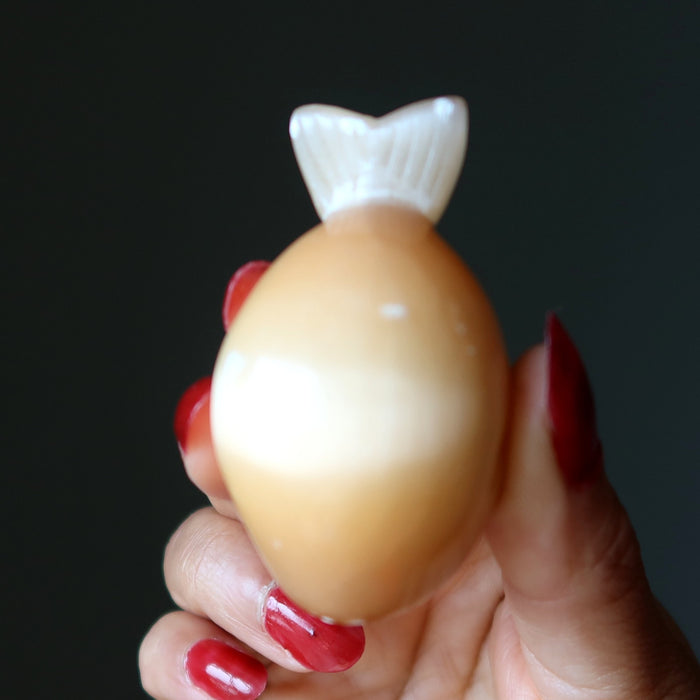 orange selenite whale