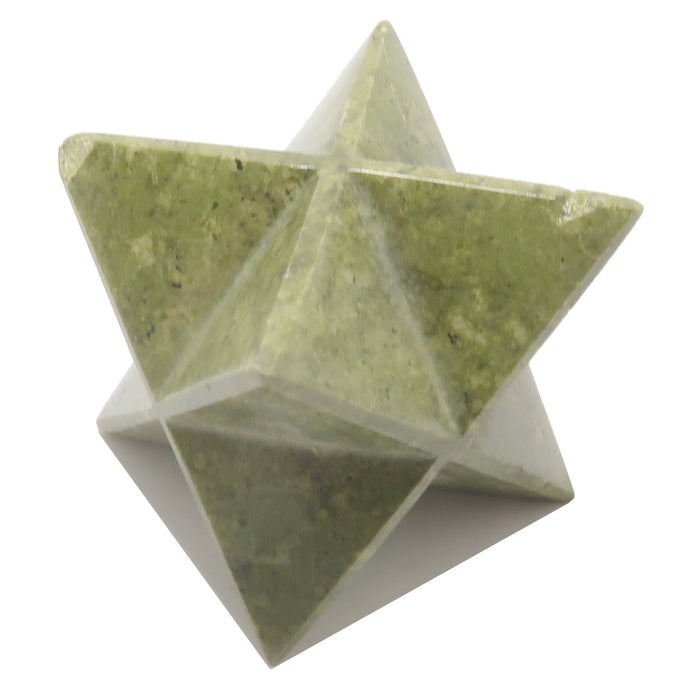 Serpentine Merkaba Holy Green Star Stone Wounded Warrior
