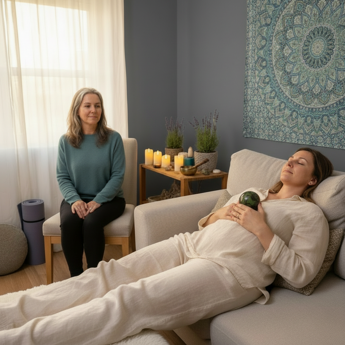 Serpentine Sphere Wild Vivid Green Past Life Crystal Ball