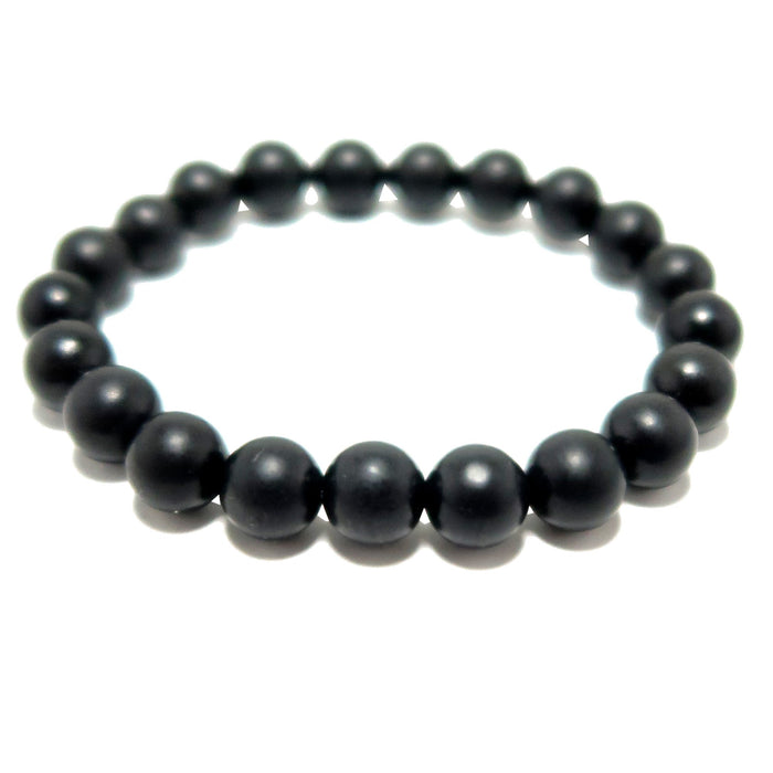 8mm shungite beaded bracelet