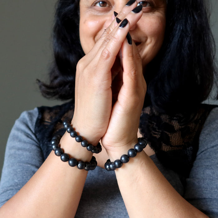 shungite beaded bracelets