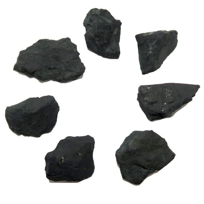7 shungite raw stones