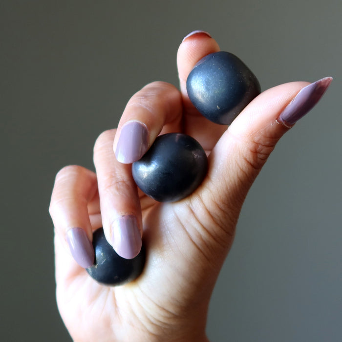 shungite tumbled stones