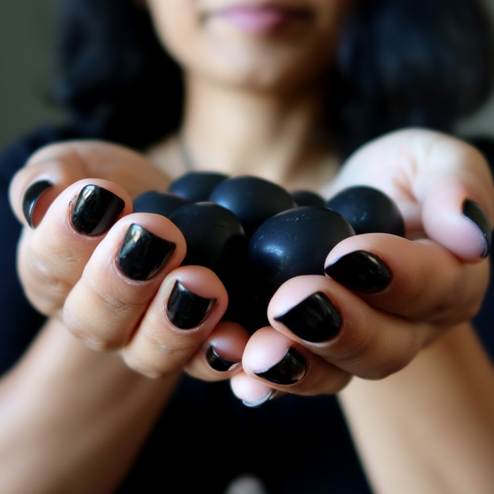 Shungite Tumbled Stone Evil Eye Guardian Gem