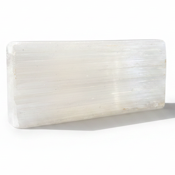 Selenite Brick White Charger Display Crystal Cleansing Stone