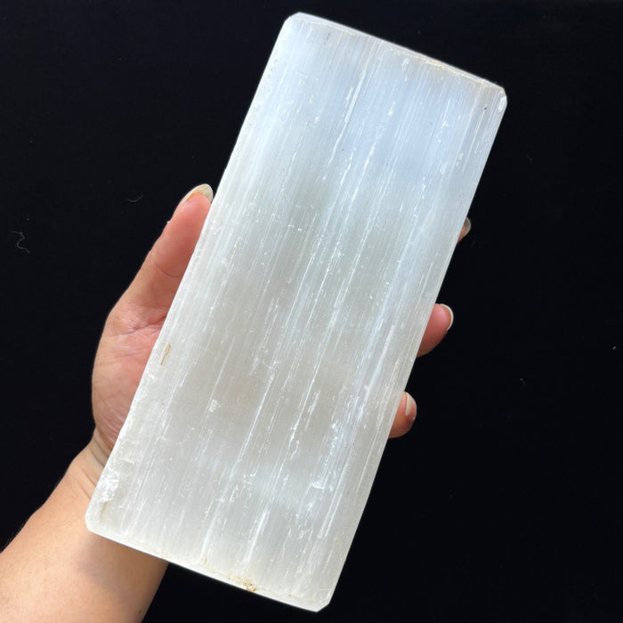 Selenite Brick White Charger Display Crystal Cleansing Stone