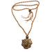 smoky quartz necklace tumbled macrame