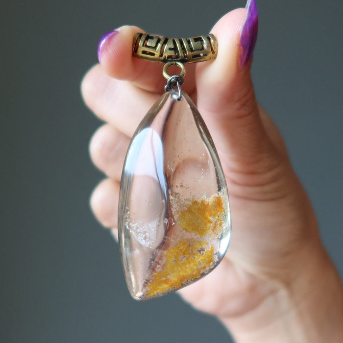 smoky quartz pendant