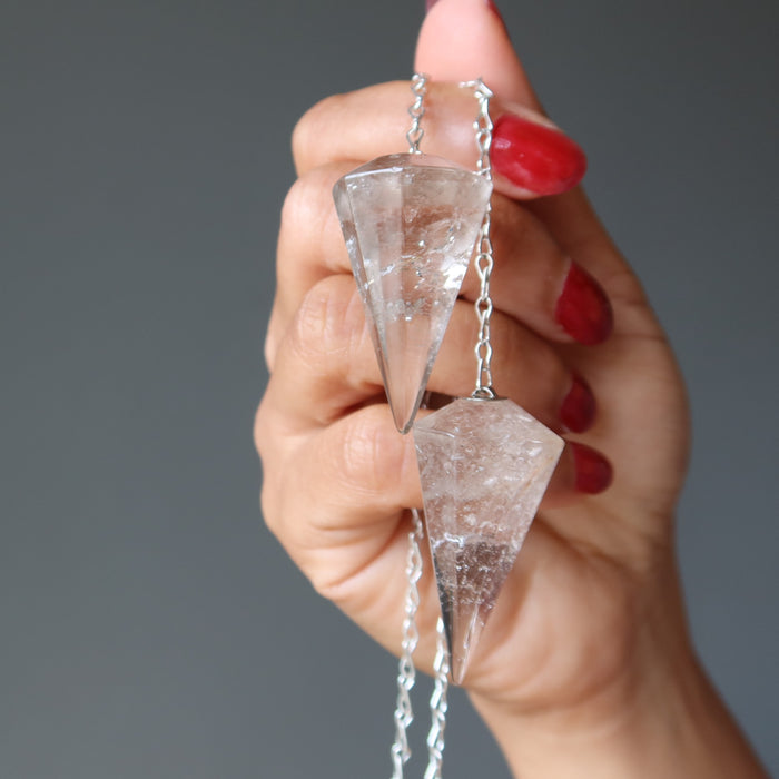 smoky quartz pendulums
