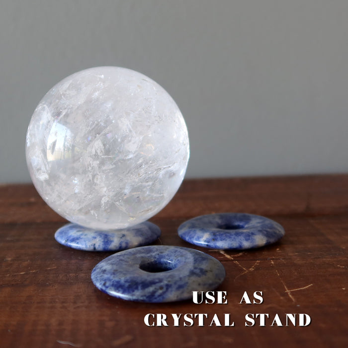 Sodalite Gemstone Donut Blue Thinker's Crystal