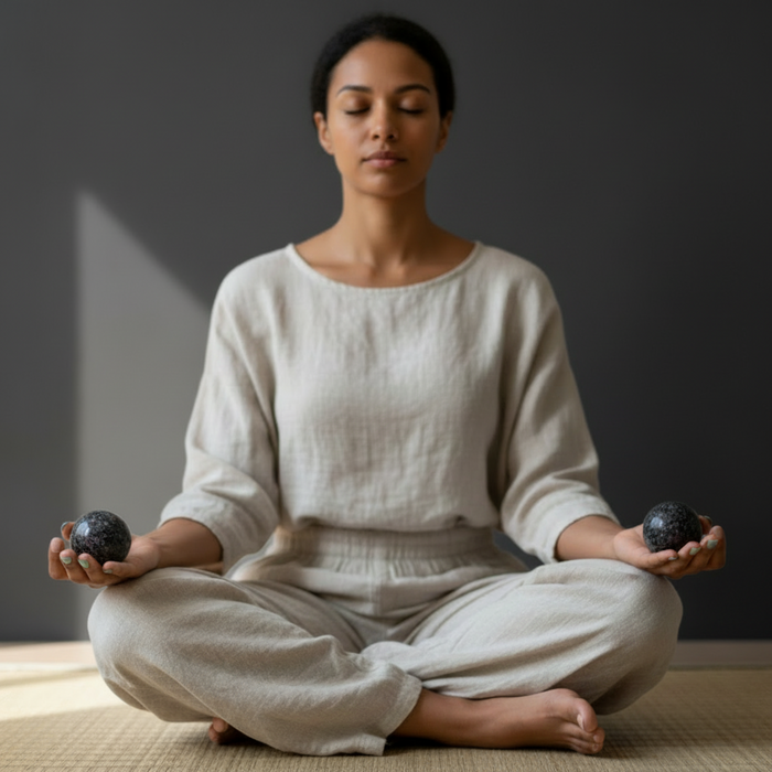 Spinel Sphere Black Biotite Schist Crystal Ball