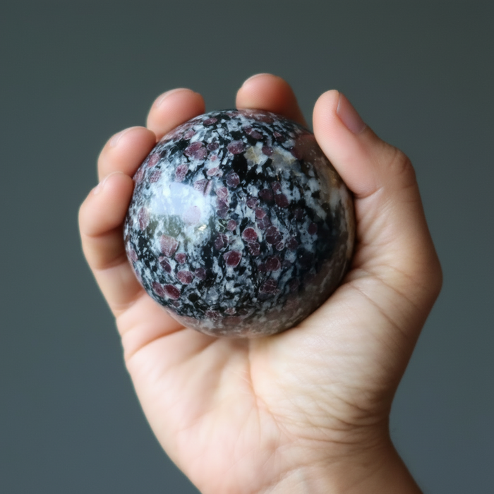Spinel Sphere Black Biotite Schist Crystal Ball