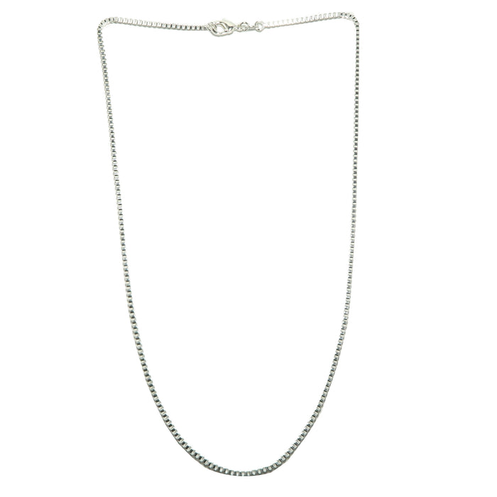 Sterling Silver Chain Necklace Box Rope Showstopper