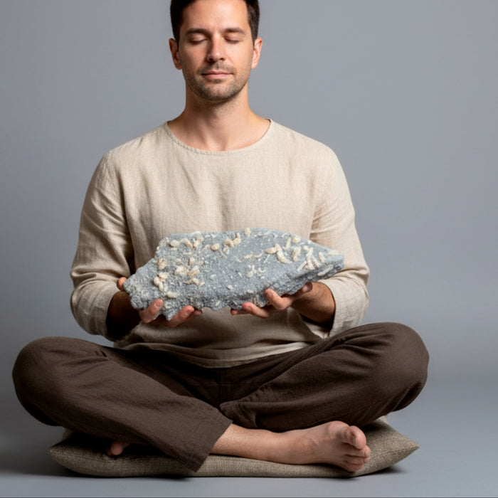 Stilbite Cluster Inner Peace Pink Gray Chalcedony 12 Inch