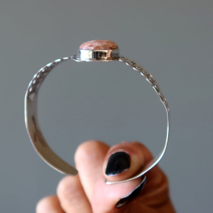 sunstone cuff bracelet