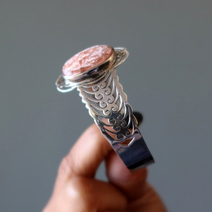 sunstone cuff bracelet