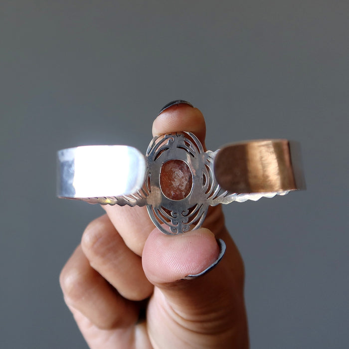 sunstone cuff bracelet