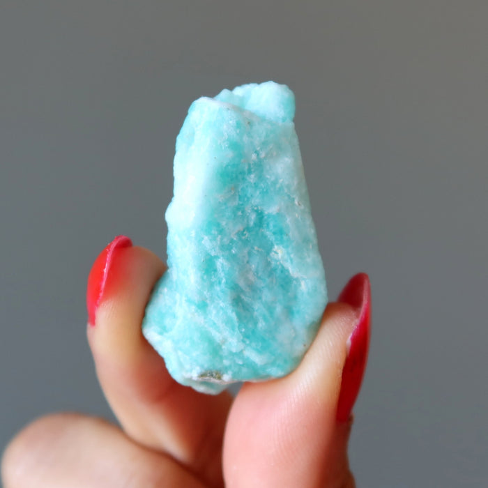 Throat Chakra Set Amazonite Caribbean Blue Calcite Stone