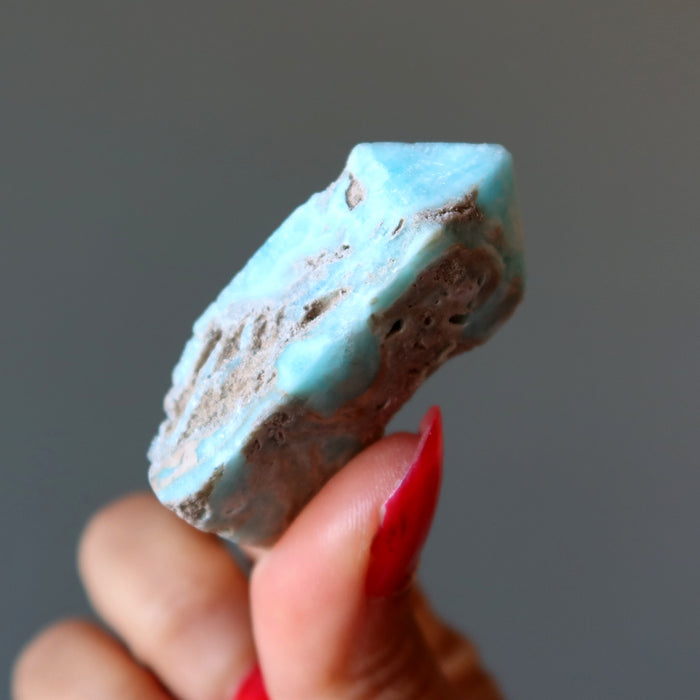 Throat Chakra Set Amazonite Caribbean Blue Calcite Stone
