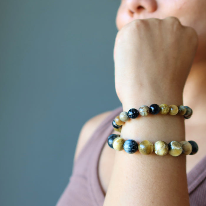 honey tigers eye bracelet