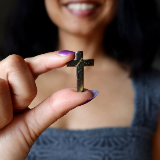 golden tigers eye cross