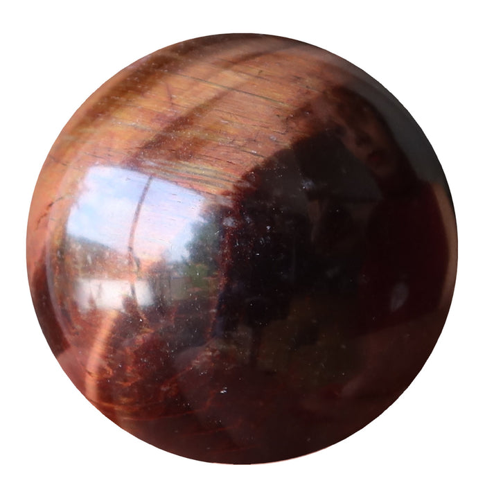 red tigers eye sphere