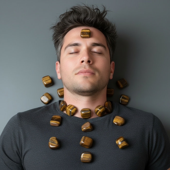 Tigers Eye Tumbled Stone Golden Guardian