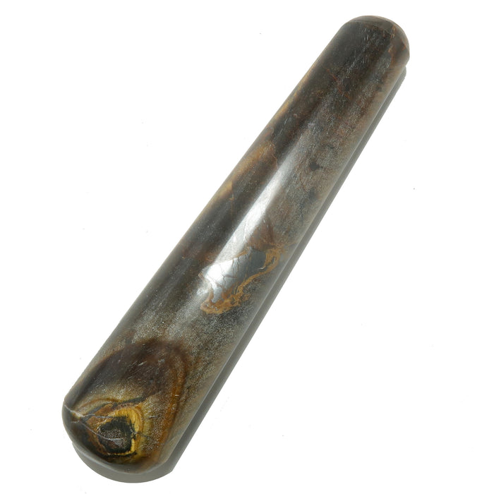 Tigers Eye Massage Wand Hematite Earth Energy Stone